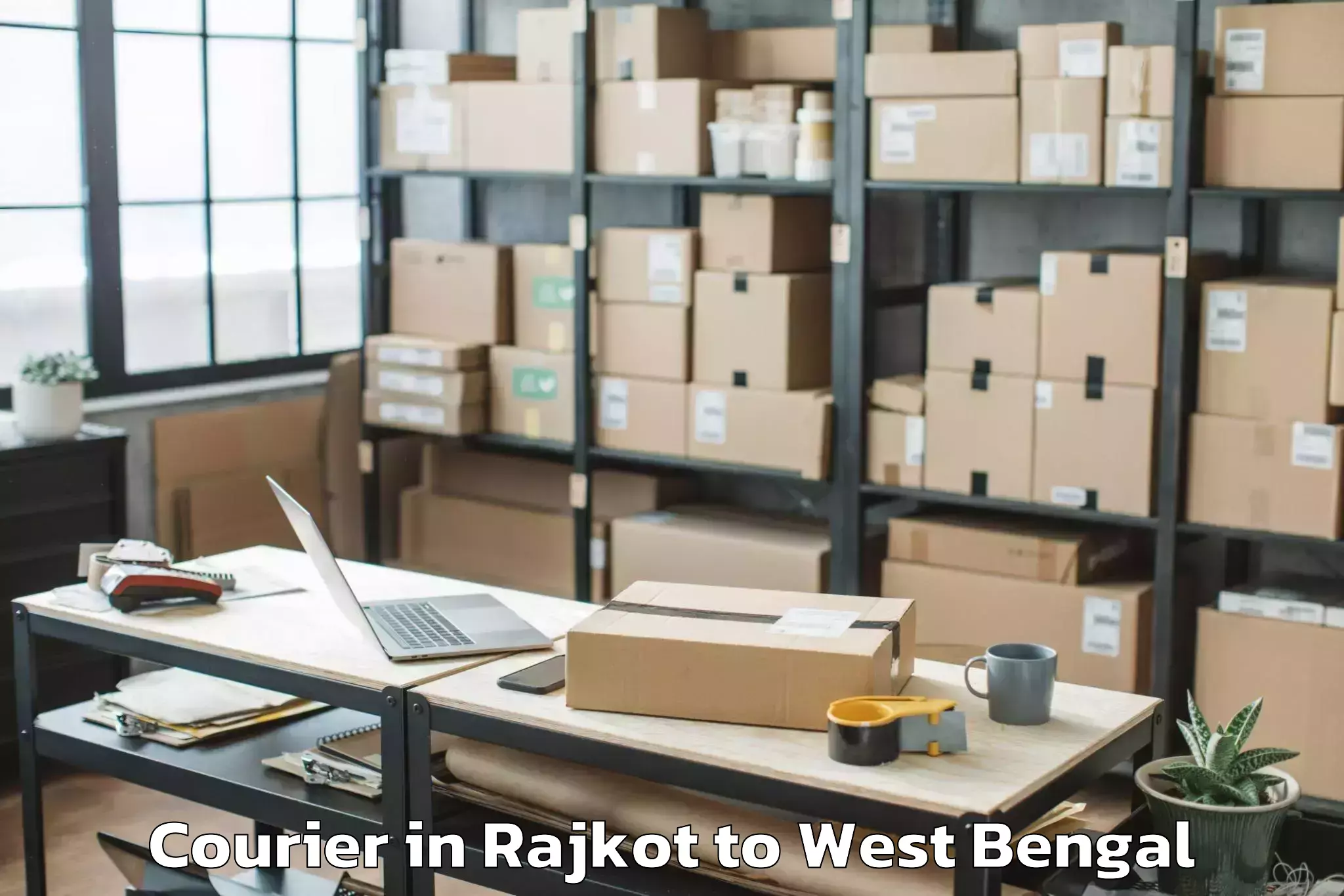 Reliable Rajkot to West Bengal University Of Heal Courier